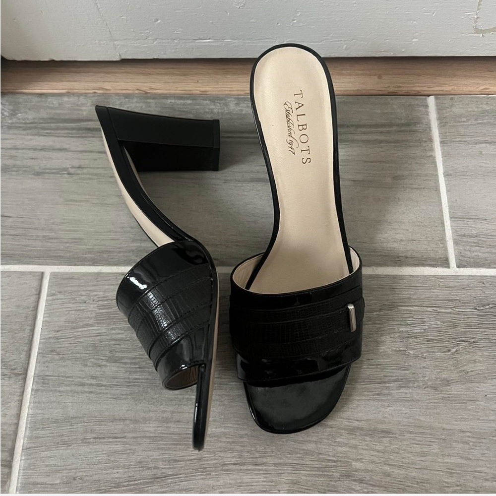 Black Talbots sandals/heels 
perfect condition might as well be brand new